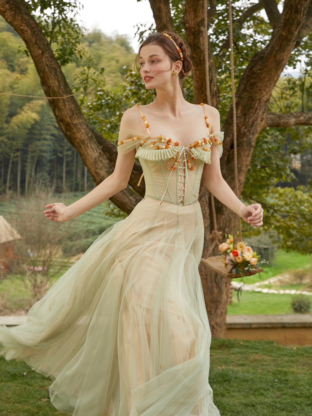 Wonderful Fairy Corset Gown | Enchanted Garden Summer Soires & Celebrations MonBelAmour Wonderful Fairy Corset Gown | Enchanted Garden Summer Soires & Celebrations MonBelAmour