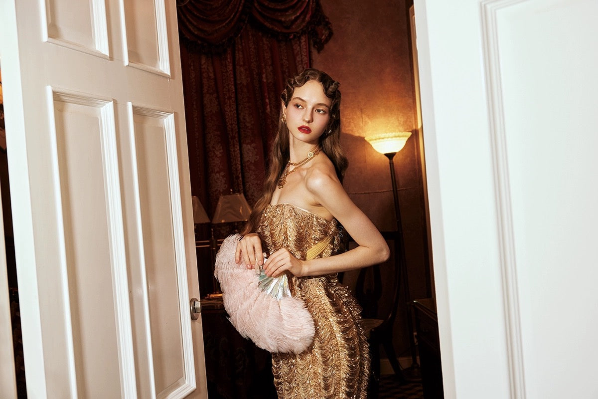 Golden Goddess dress MonBelAmour Golden Goddess dress MonBelAmour