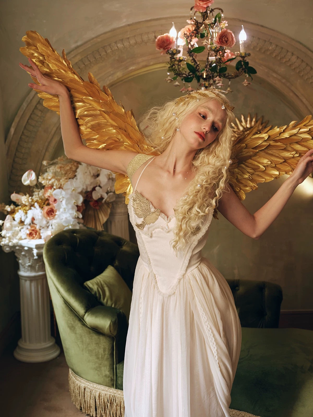 Angelic Grecian Goddess dress | Vintage-Inspired Bridal & Special Occasion Gown MonBelAmour Angelic Grecian Goddess dress | Vintage-Inspired Bridal & Special Occasion Gown MonBelAmour