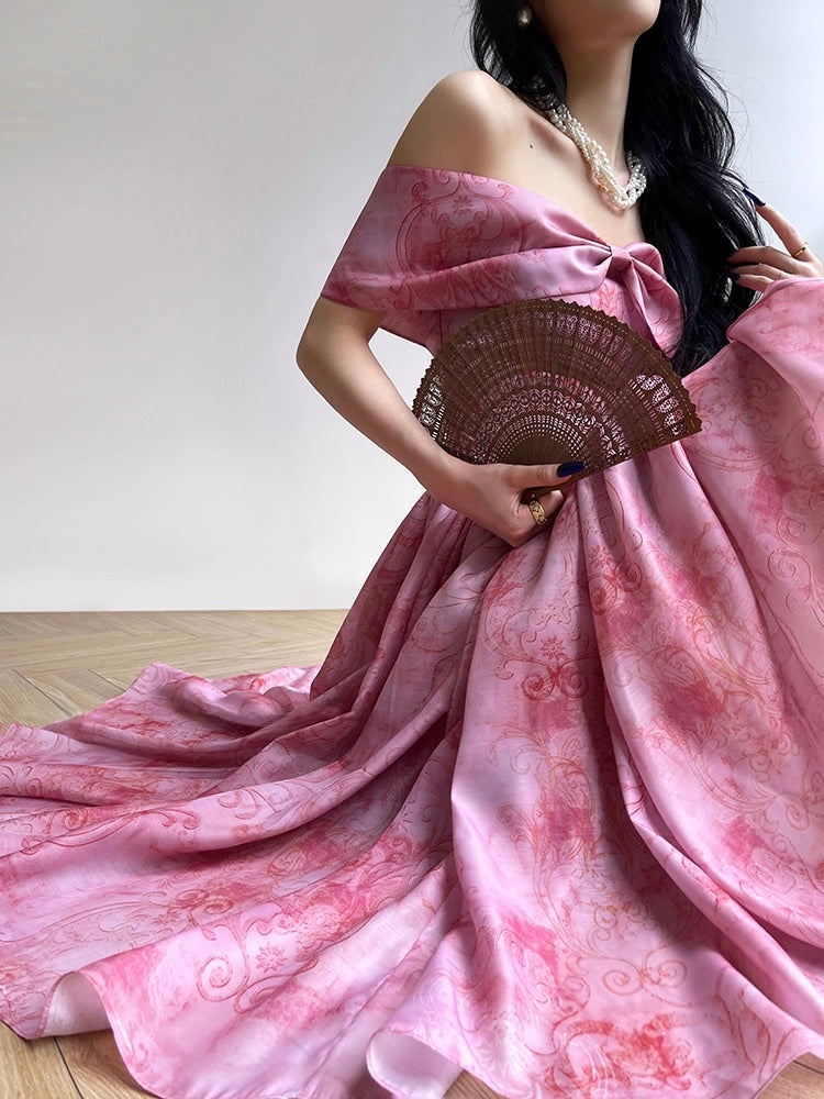 pink lady dress DENISE DRESS IN PINK - Zephans & Co