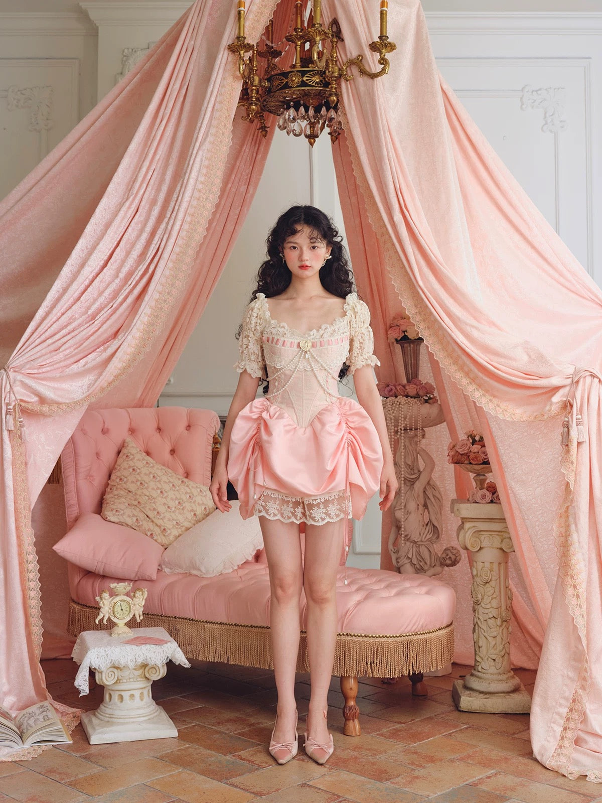 sailor moon pink dress Sailor Moon in White Dress with Flowers