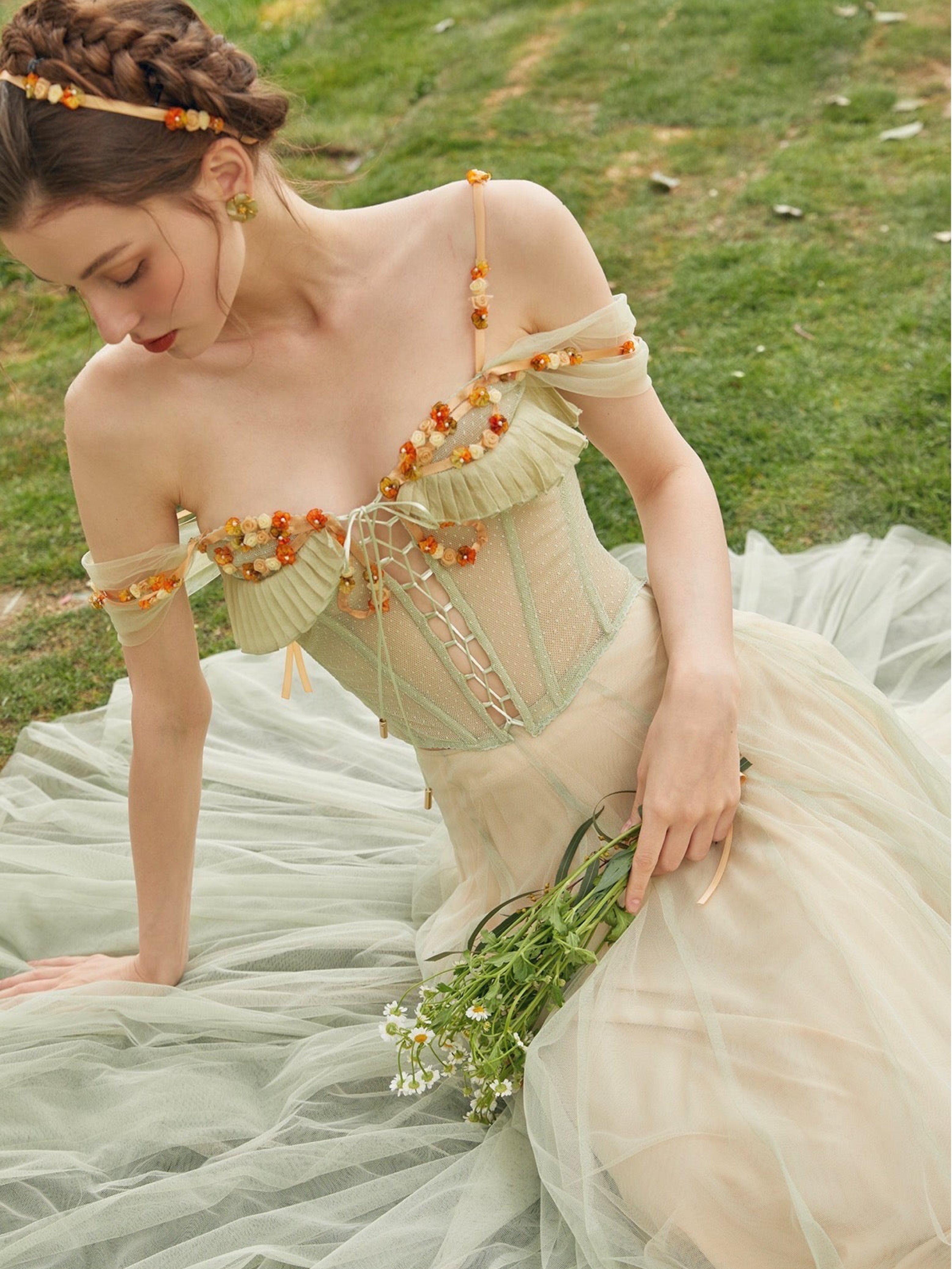 Wonderful Fairy Corset Gown | Enchanted Garden Summer Soires & Celebrations MonBelAmour Wonderful Fairy Corset Gown | Enchanted Garden Summer Soires & Celebrations MonBelAmour