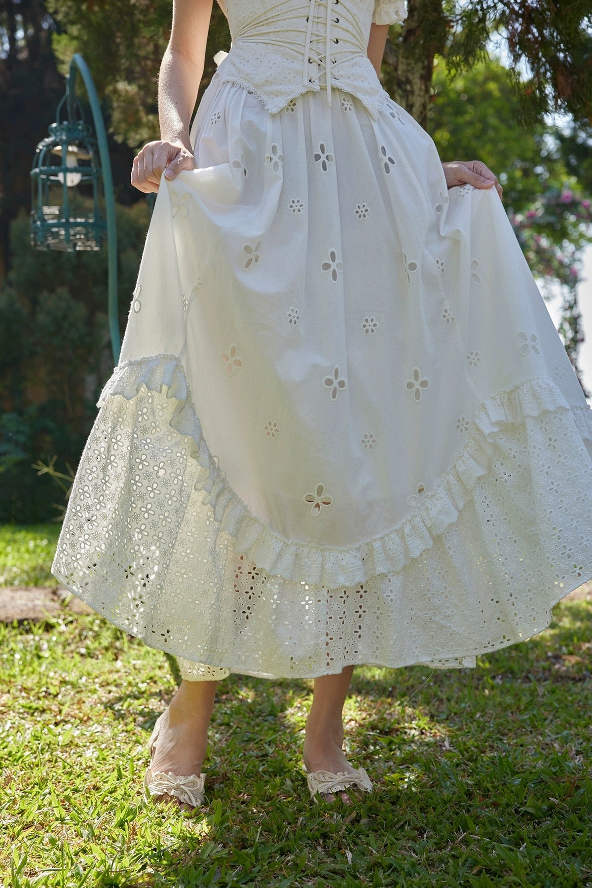 white cottagecore dresses I Flipped Corset Dress Pre-order / L