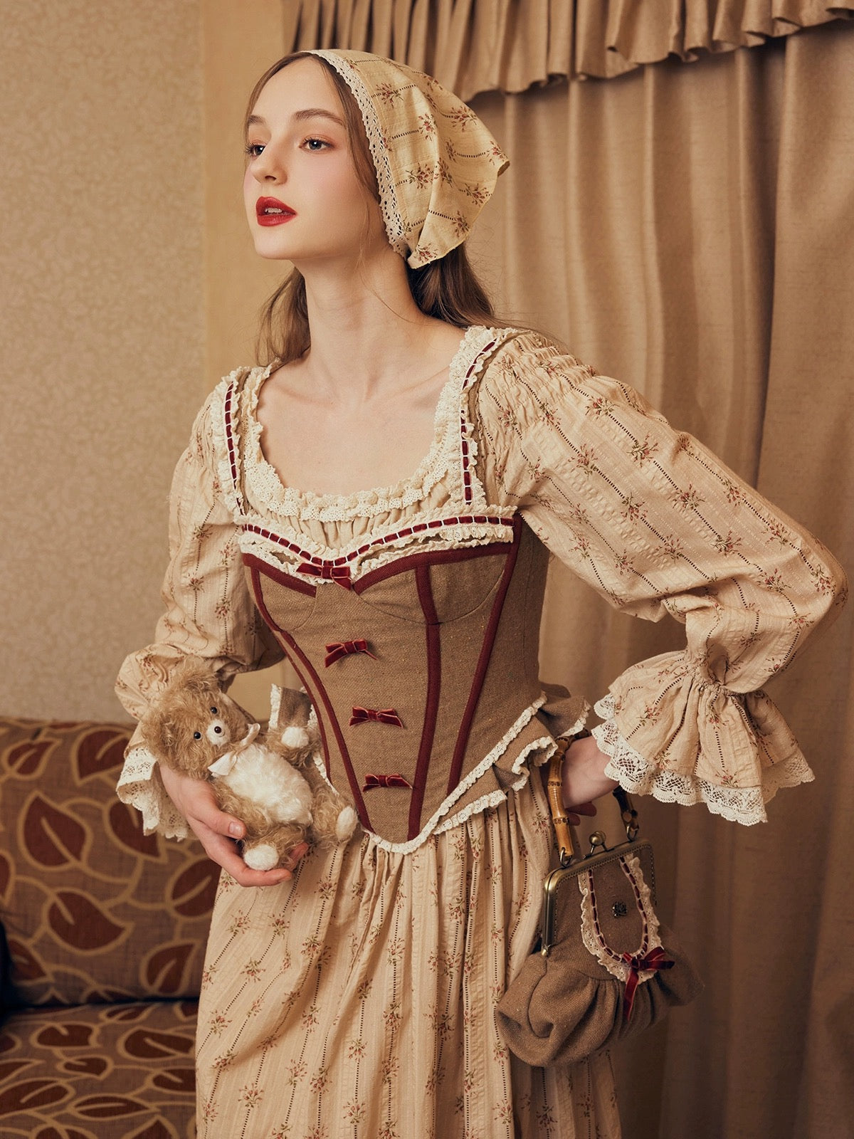 Pastoral Maillard dress & corset set – ÀMonBelAmour