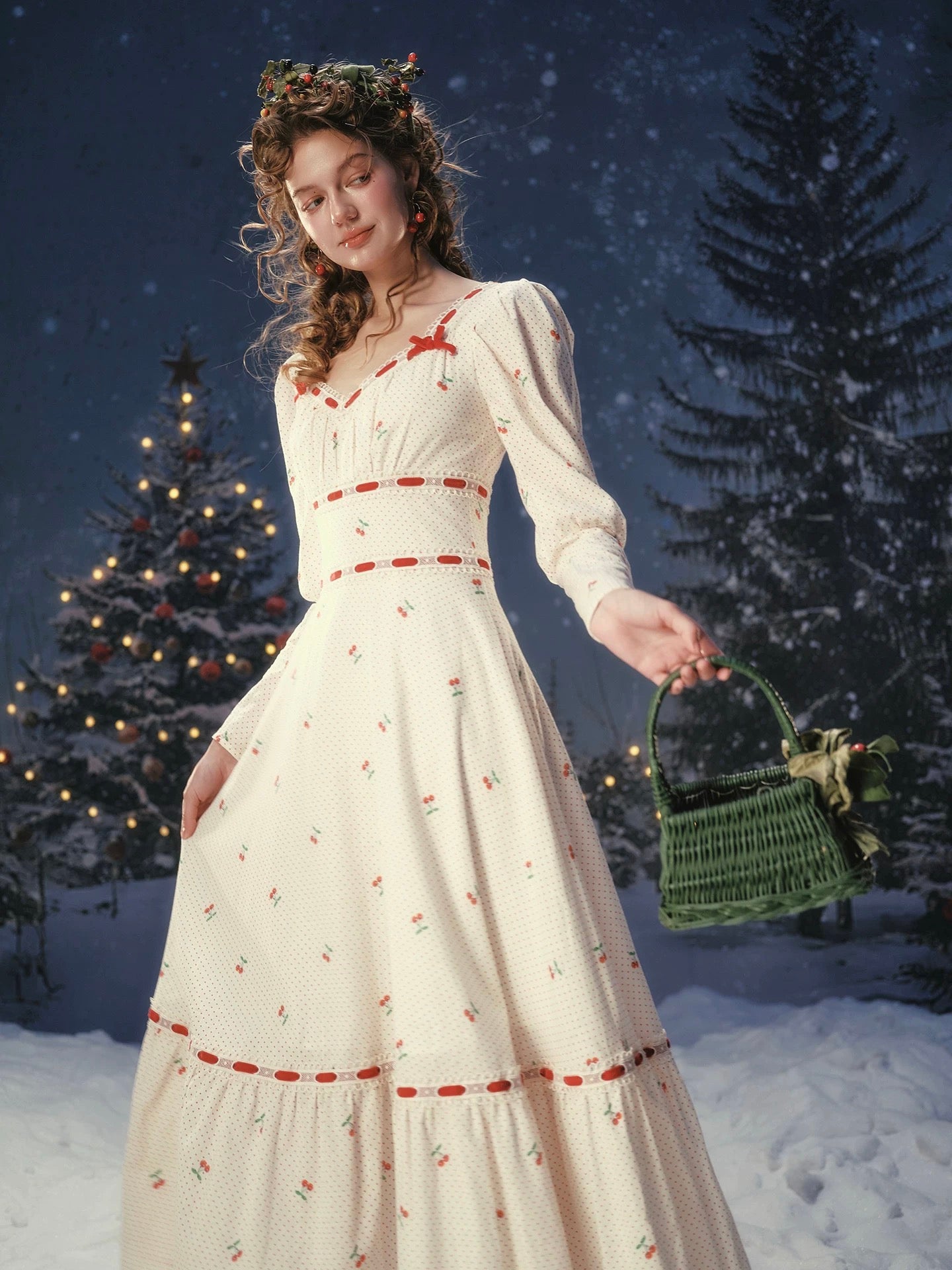 holiday cherry dress Cherry Bite Dress In Stock / XL