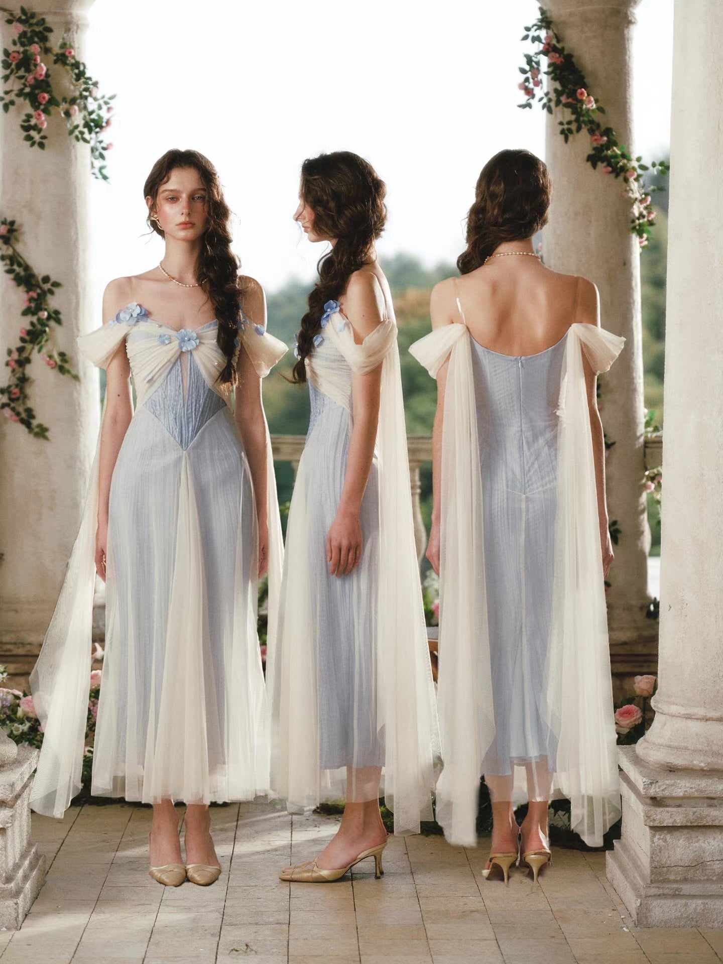 bluebird bridesmaid dresses Bluebird Reverie dress MonBelAmour