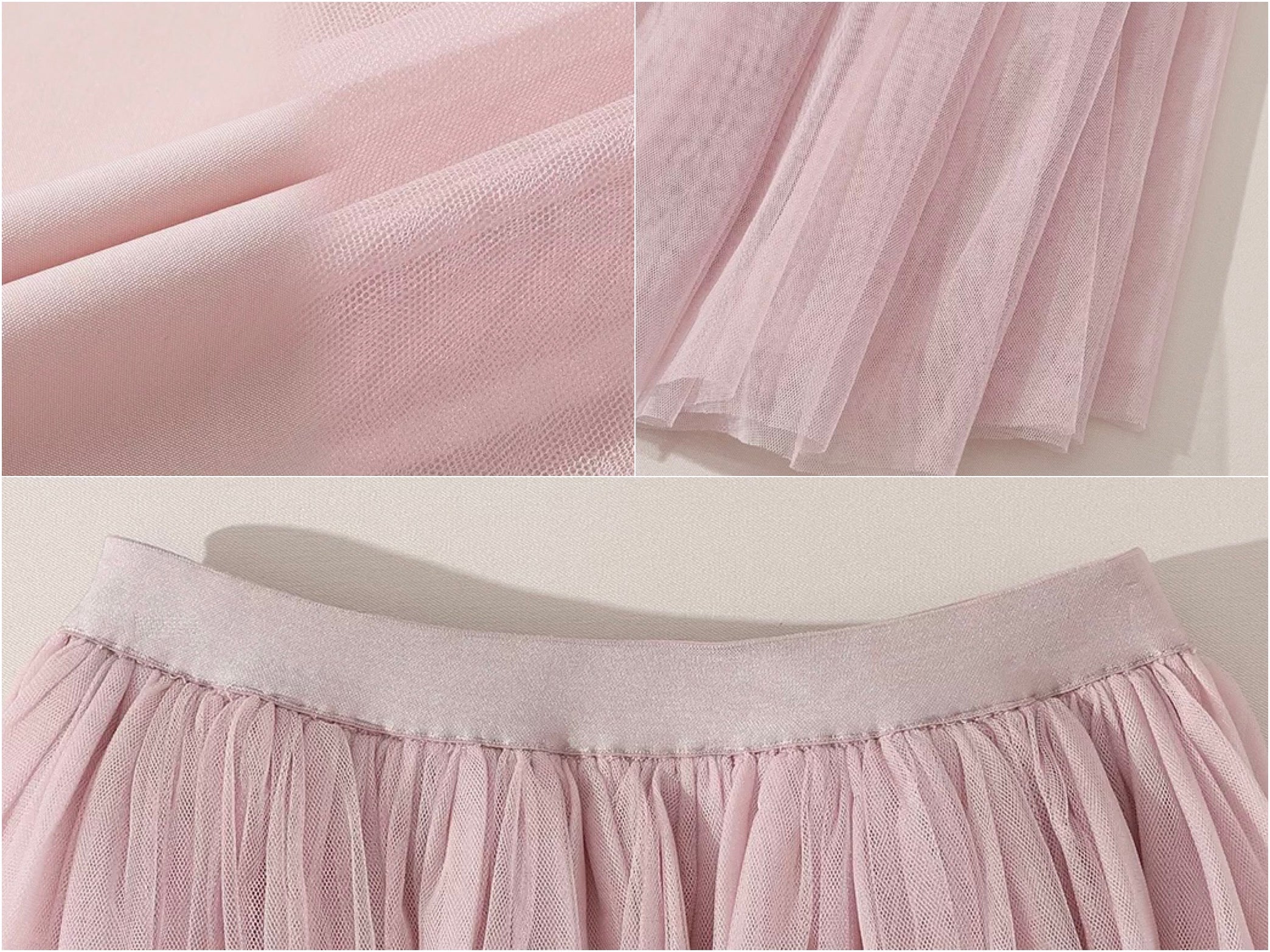 The Rose Parlour — pink tweed three-piece set, corset top jacket and tulle skirt with velvet bows | ÀMonBelAmour