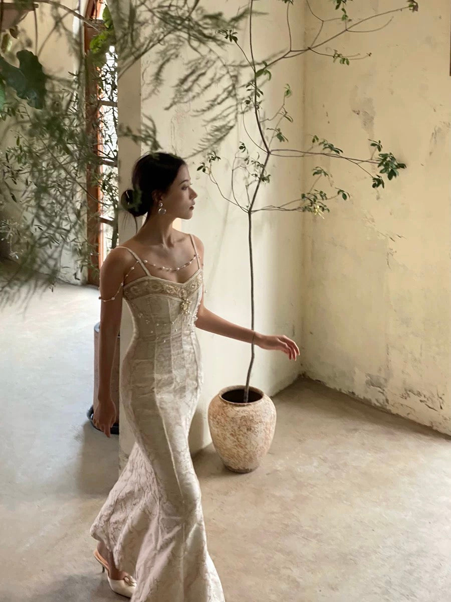sybil mermaid dress Sybil baroque pearl mermaid dress MonBelAmour