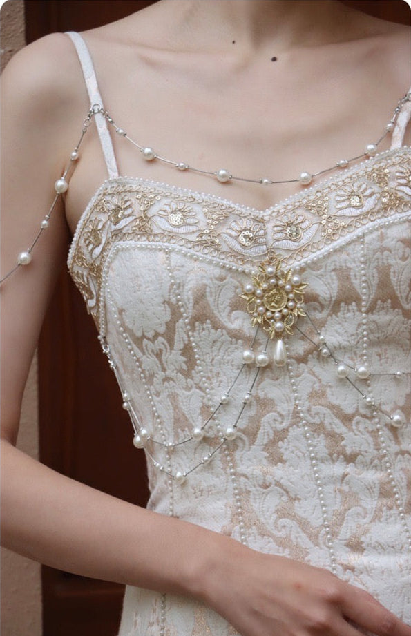 sybil mermaid dress Sybil baroque pearl mermaid dress MonBelAmour