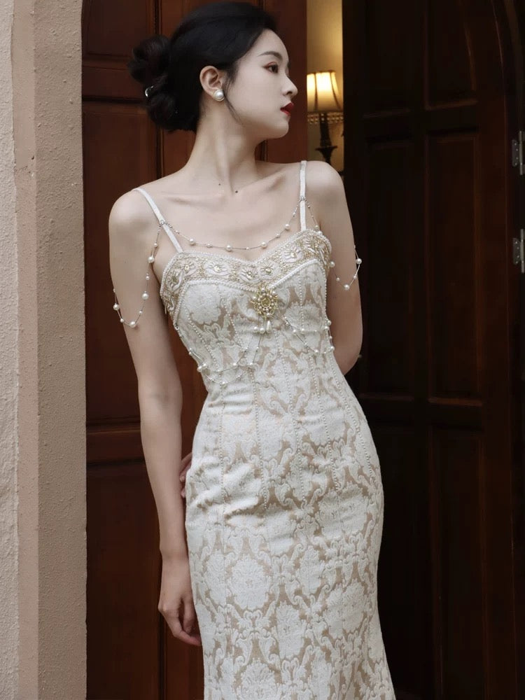 sybil baroque pearl mermaid dress Sybil baroque pearl mermaid dress MonBelAmour